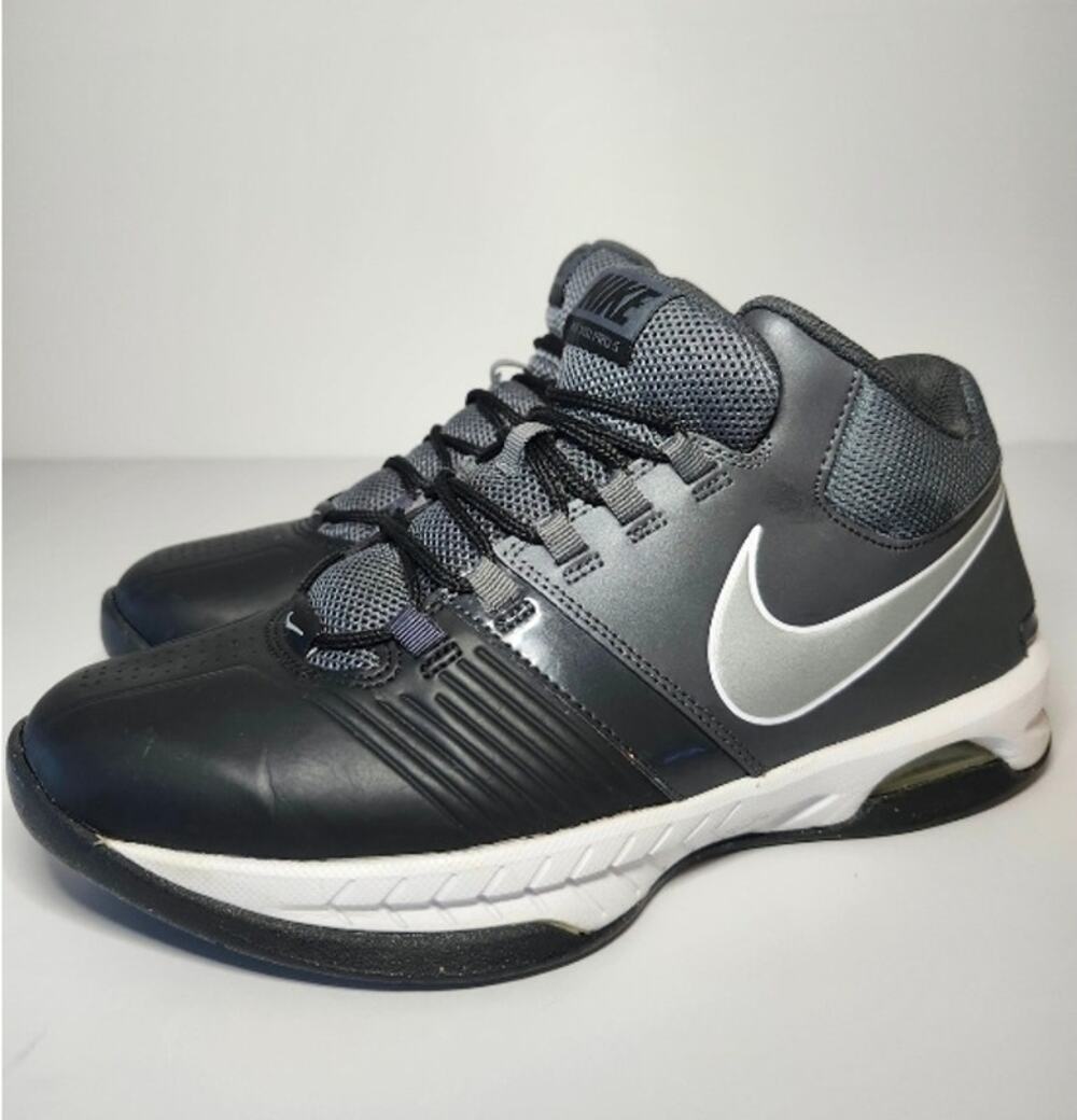 Nike Womens Air Visi Pro 5 Mid Basketball Shoes Black Gray Size 10